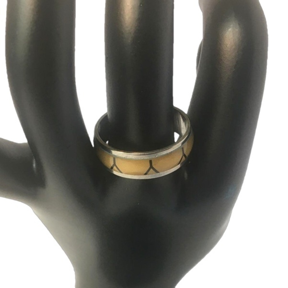 WISHBONE SILVER TONE MEN’S‎ RING